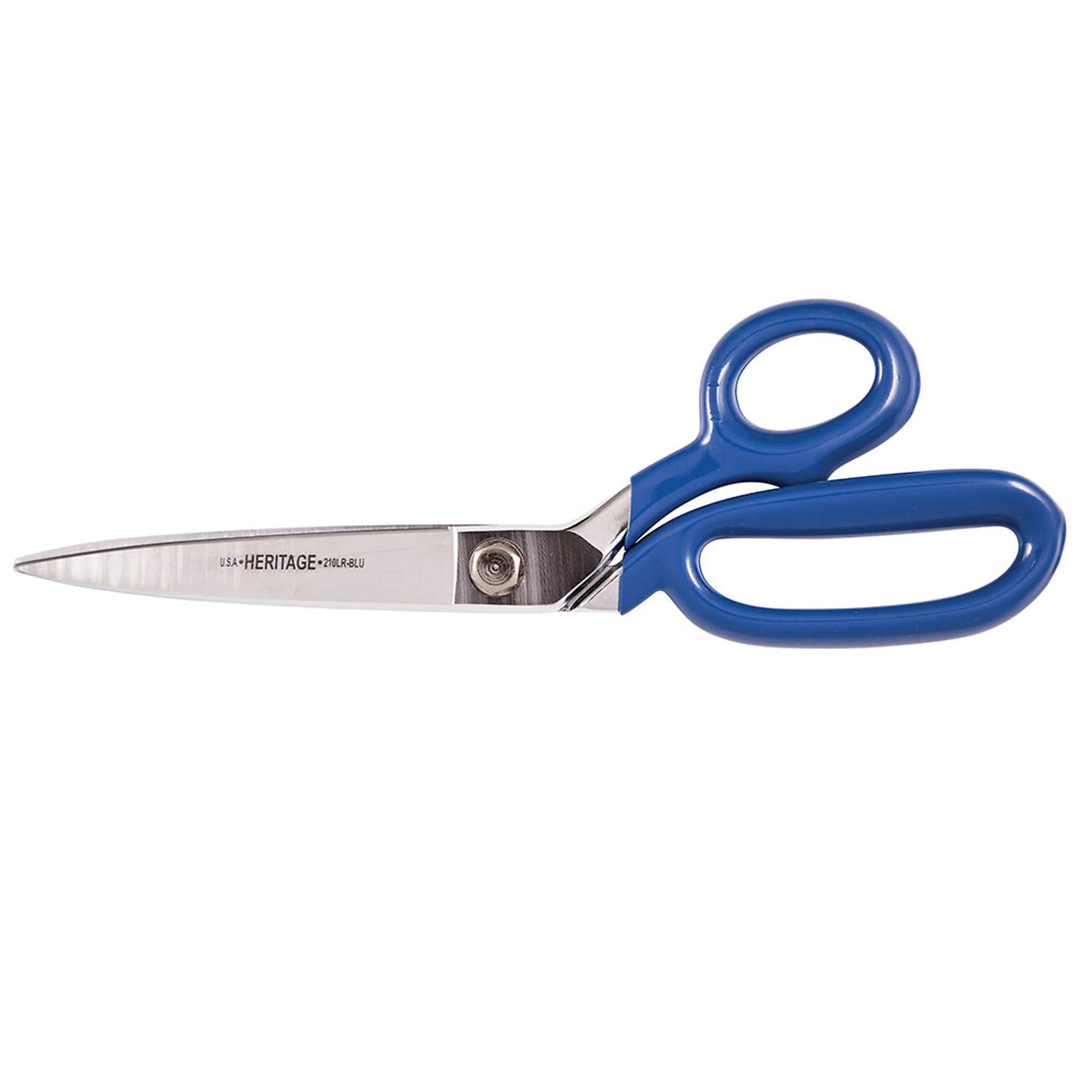 Klein Tools, Bent Trimmer w/Large Ring, Coated Handles, 10in., Blade Size 4.75 in, Tool Length 11.25 in, Model# G210LRBLU